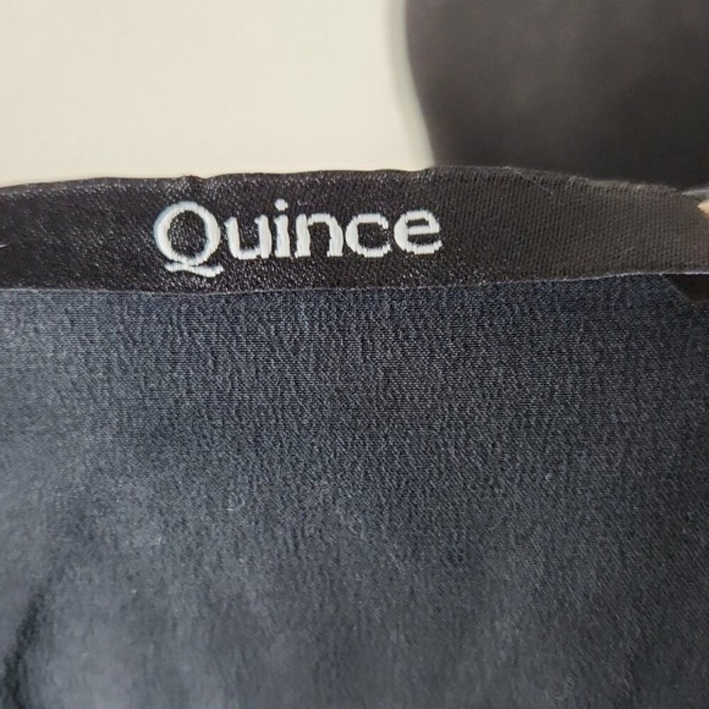 NEW Quince 100% Washable Silk Pajama Tank Black Sz L - Picture 9 of 9